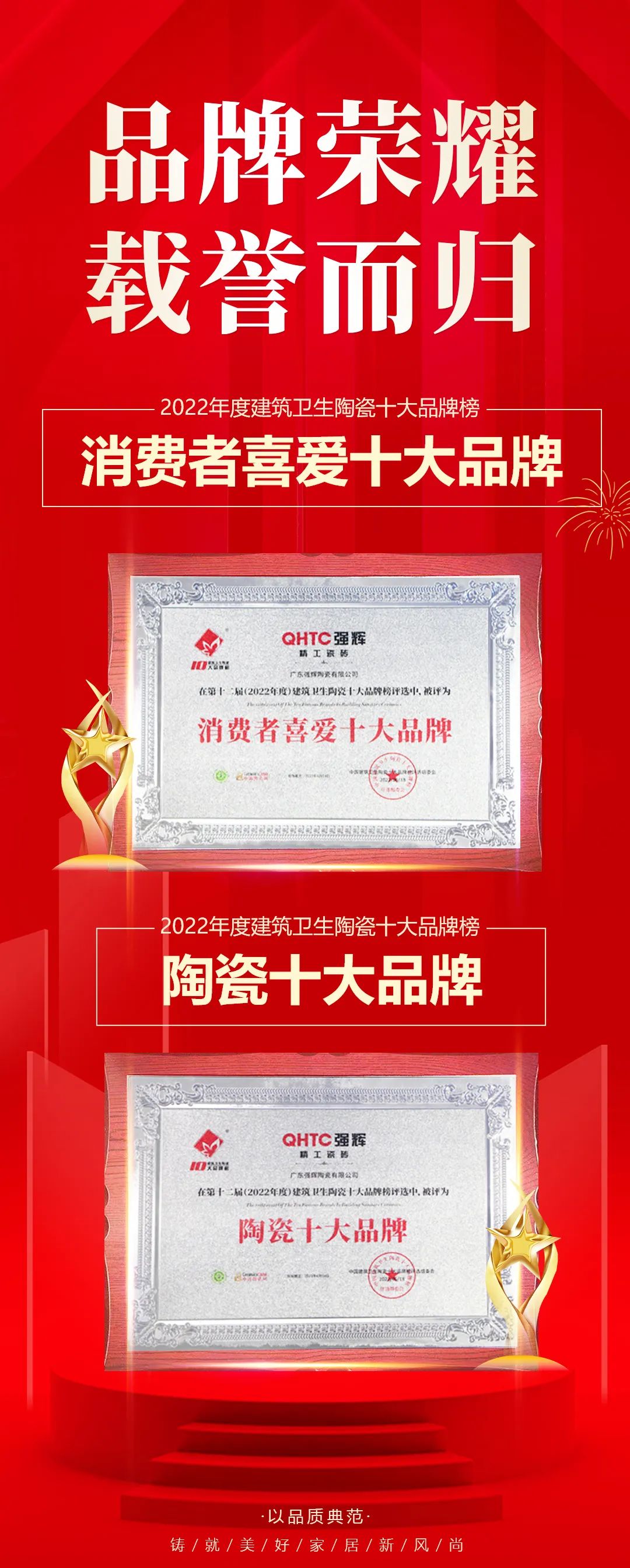 喜讯！利来w66品牌荣获“陶瓷十大品牌”、“消费者喜爱十大品牌”奖项(图4)